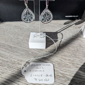 Elegant Blue Teardrop Earrings